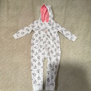 H&M Gray and Pink Kids Bodysuit